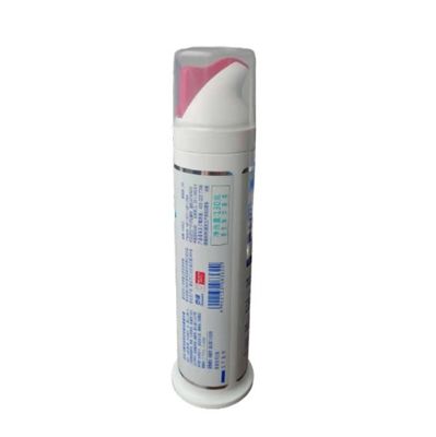 PP Custom Color Airless Toothpaste Pump Tube For 100ml 110ml Toothpaste Empty Bottle
