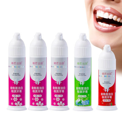 80g/130g Foam Toothpaste  Pump for Women Teeth Whitening Oral Care Cleaning