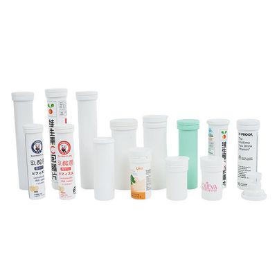 Effervescent Tablet Tube with Custom Logo and Food Grade PP Collar Material