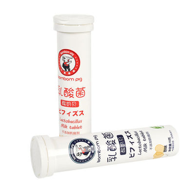 Colorful Customized Design PP Empty Effervescent Tablets Tubes with Cap