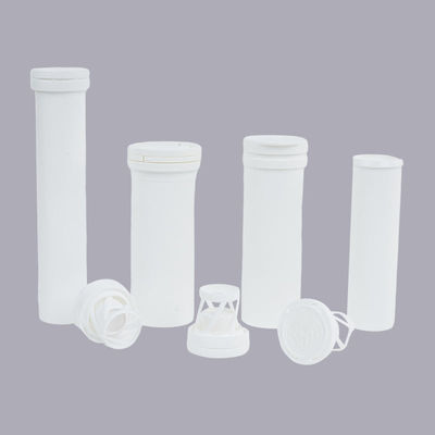 Effervescent Tablet Packaging 24mm PP Empty Plastic Tubes with Dessicant and Vitamin C