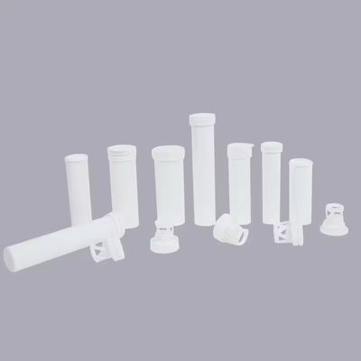 OEM ODM 144mm Vitamin Effervescent Tablets Tubes with White Logo and Twist Lock Cap