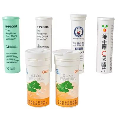 2024 Manufacturers Easy Clean Vitamin C Effervescent Tube Matte Surface Handling and OEM