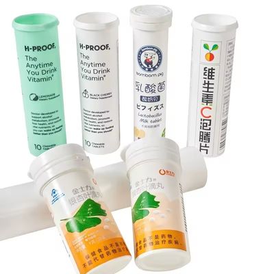 2024 Manufacturers Easy Clean Vitamin C Effervescent Tube Matte Surface Handling and OEM