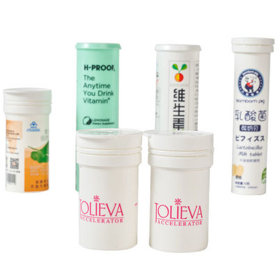 Effervescent Tablet Tube Replacement Bottle with Cap and Advanced Injection Molding