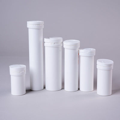 Empty Custom Vitamin C Effervescent Tablet Container with Cap in Injection Molding