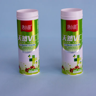 Effervescent Tablet Pills Packaging Container with Dry Offset Printing and PP Collar