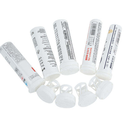 Product White Effervescent Tablet Bottle Logo Tube with Cap Print Color 6 colors MAX