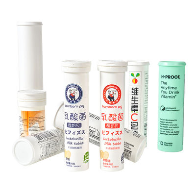 Multivitamin Vitamin C Private Label PP Effervescent Tablet Tube Bottle Lid
